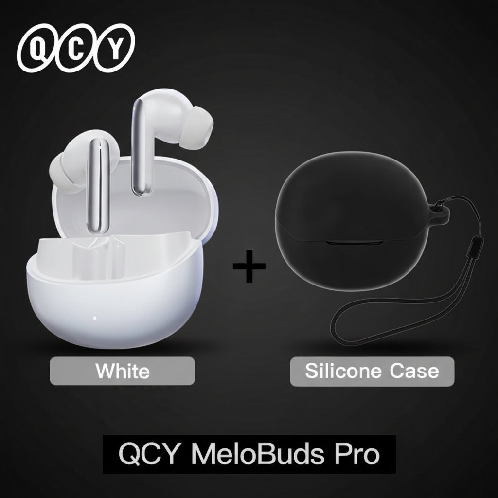 QCY MeloBuds Pro ANC Earbuds – 46dB Hybrid ANC | Hi-Res LDAC | 34Hr Battery