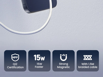 UGREEN 15W MagSafe Wireless Charger – iPhone 16 & 17 Compatible