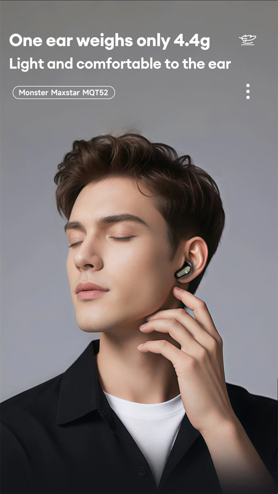 Monster MQT52 Wireless Earphones – Bluetooth 5.4 | 24Hr Battery | Gaming Mode