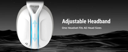 ATTACK SHARK L80 Ultra-Light Wireless Gaming Headset — Tri-Mode, PC/PS5/Xbox/Switch