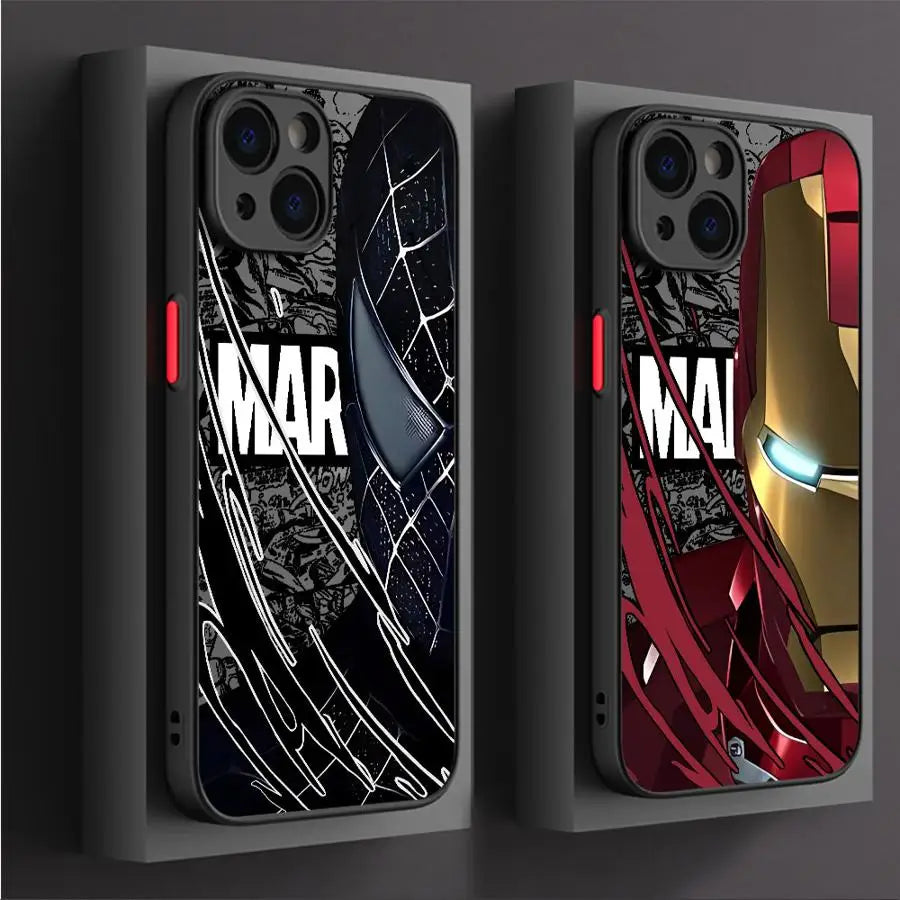 Marvel Venom Deadpool Phone Case for iPhone 16 14Pro XR 16e 15 13 Mini SE 7 8 Plus 12 11 Pro XS Max 14 Soft Cover
