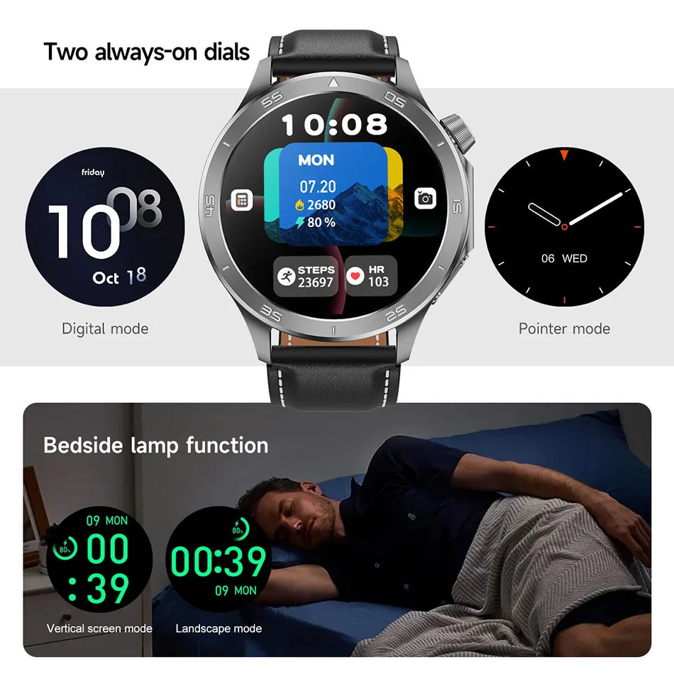 OPPO Watch X2 Smartwatch – GPS, Heart Rate, AI Voice, Bluetooth Calling