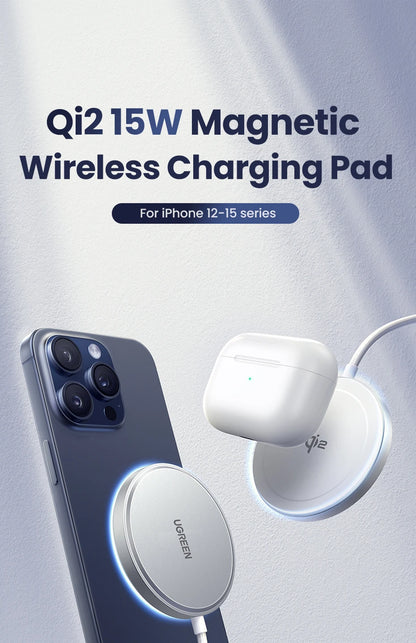 UGREEN 15W MagSafe Wireless Charger – iPhone 16 & 17 Compatible