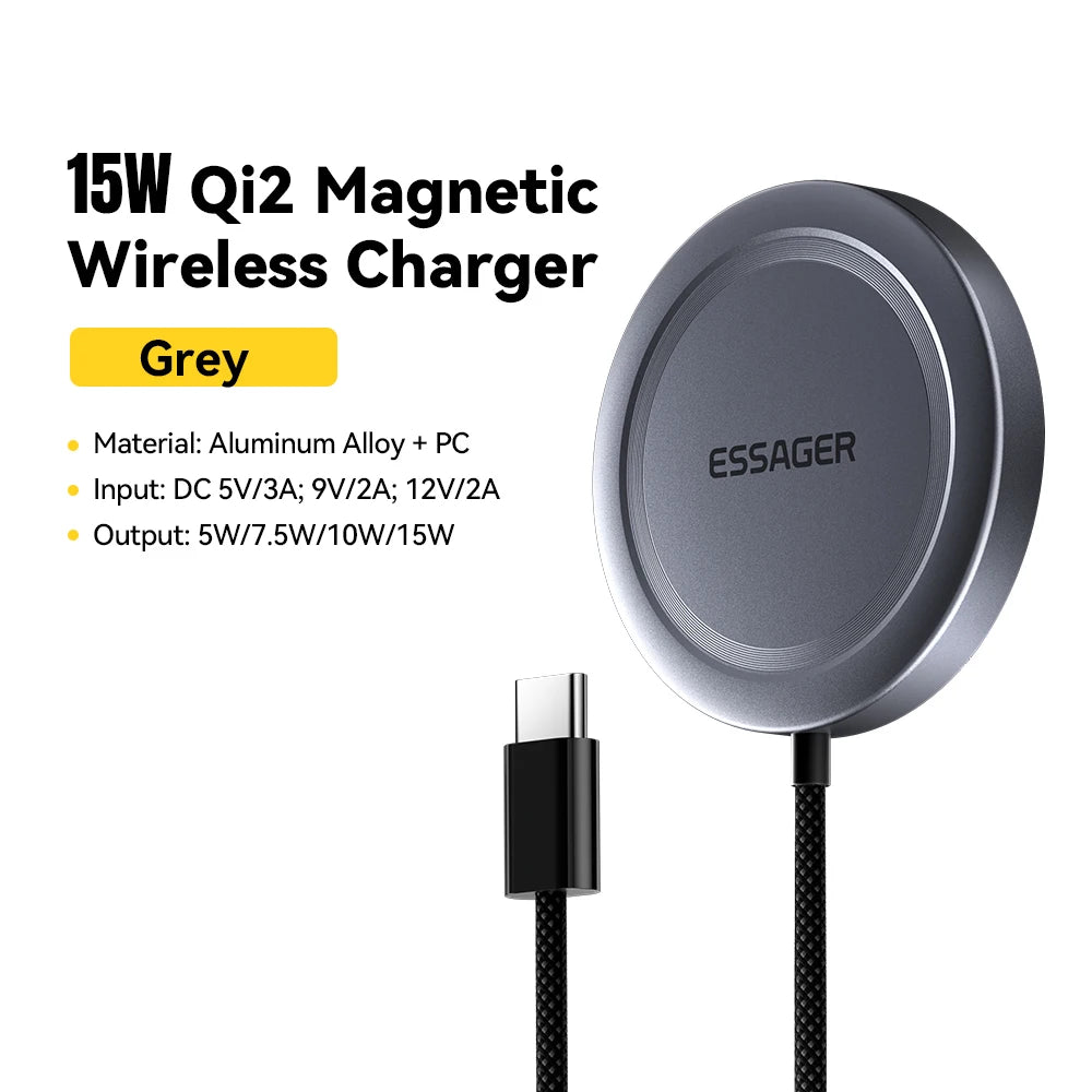 Essager 15W Qi2 Magnetic Wireless Charger Stand