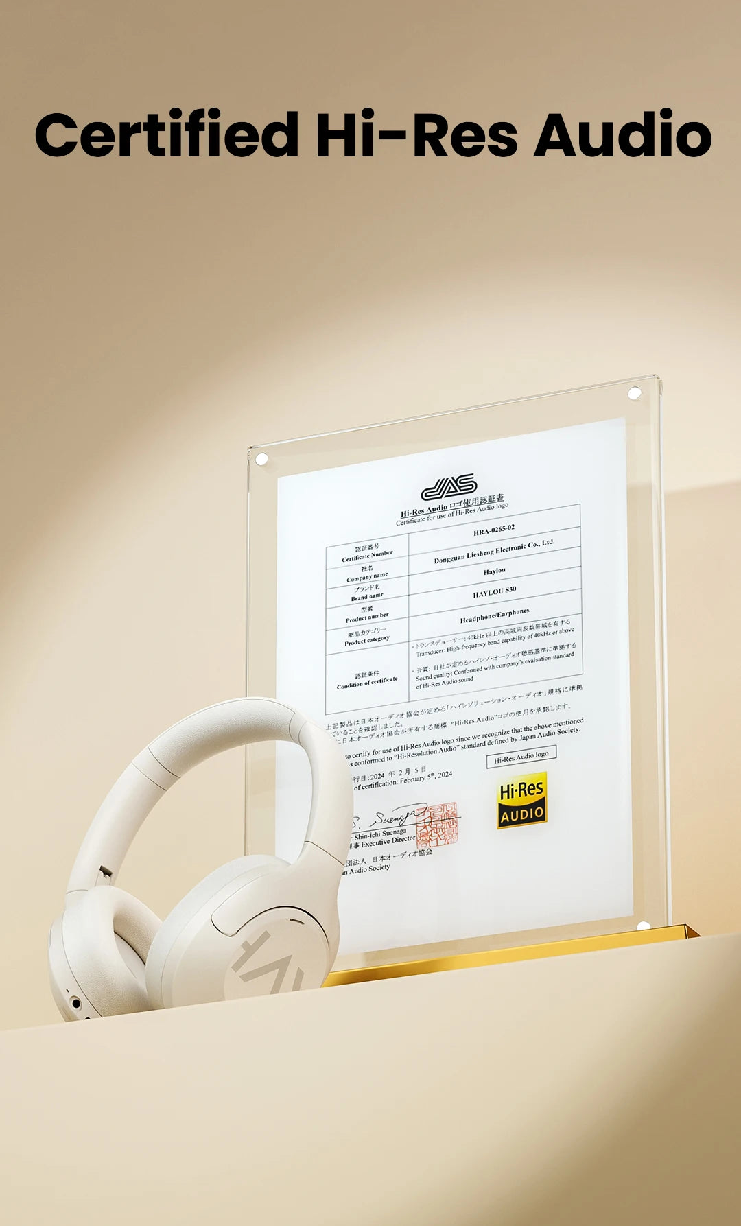 HAYLOU S30 ANC Over-Ear Headphones – 43dB Adaptive ANC, LDAC Hi-Res, 80Hr Battery, Memory Foam