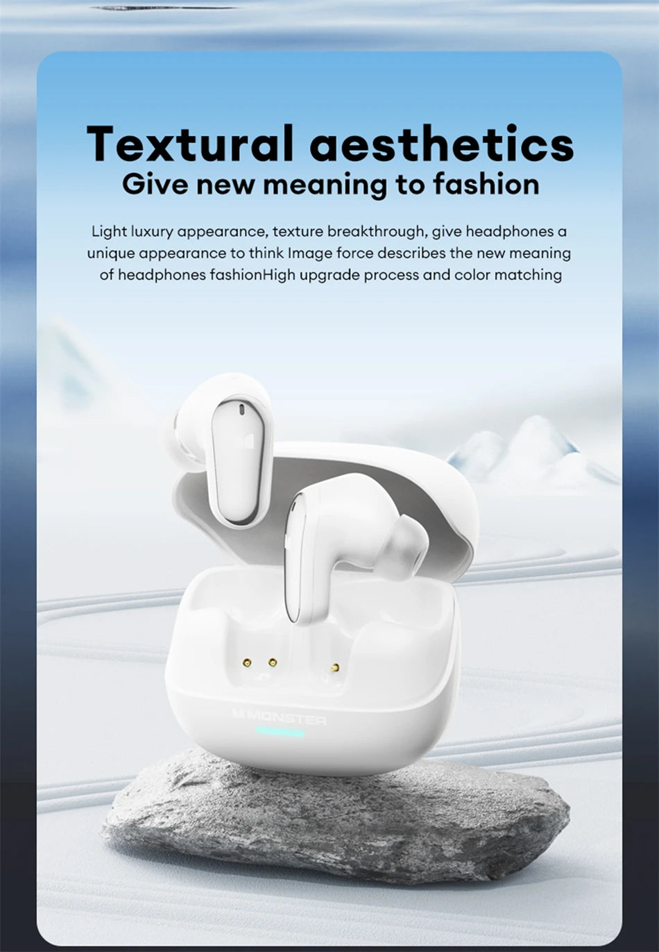 Monster MQT52 Wireless Earphones – Bluetooth 5.4 | 24Hr Battery | Gaming Mode