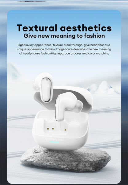 Monster MQT52 Wireless Earphones – Bluetooth 5.4 | 24Hr Battery | Gaming Mode