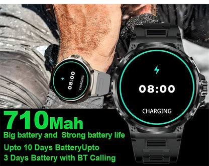 2026 New GPS Track Smart Watch Men 1.85-Inch HD AMOLED Screen 710 Mah Battery Sport Bluetooth Call Smartwatch For Android IOS