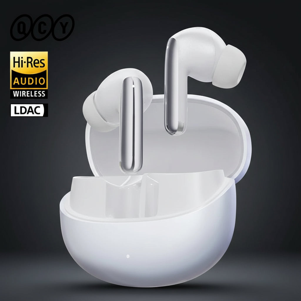 QCY MeloBuds Pro ANC Earbuds – 46dB Hybrid ANC | Hi-Res LDAC | 34Hr Battery