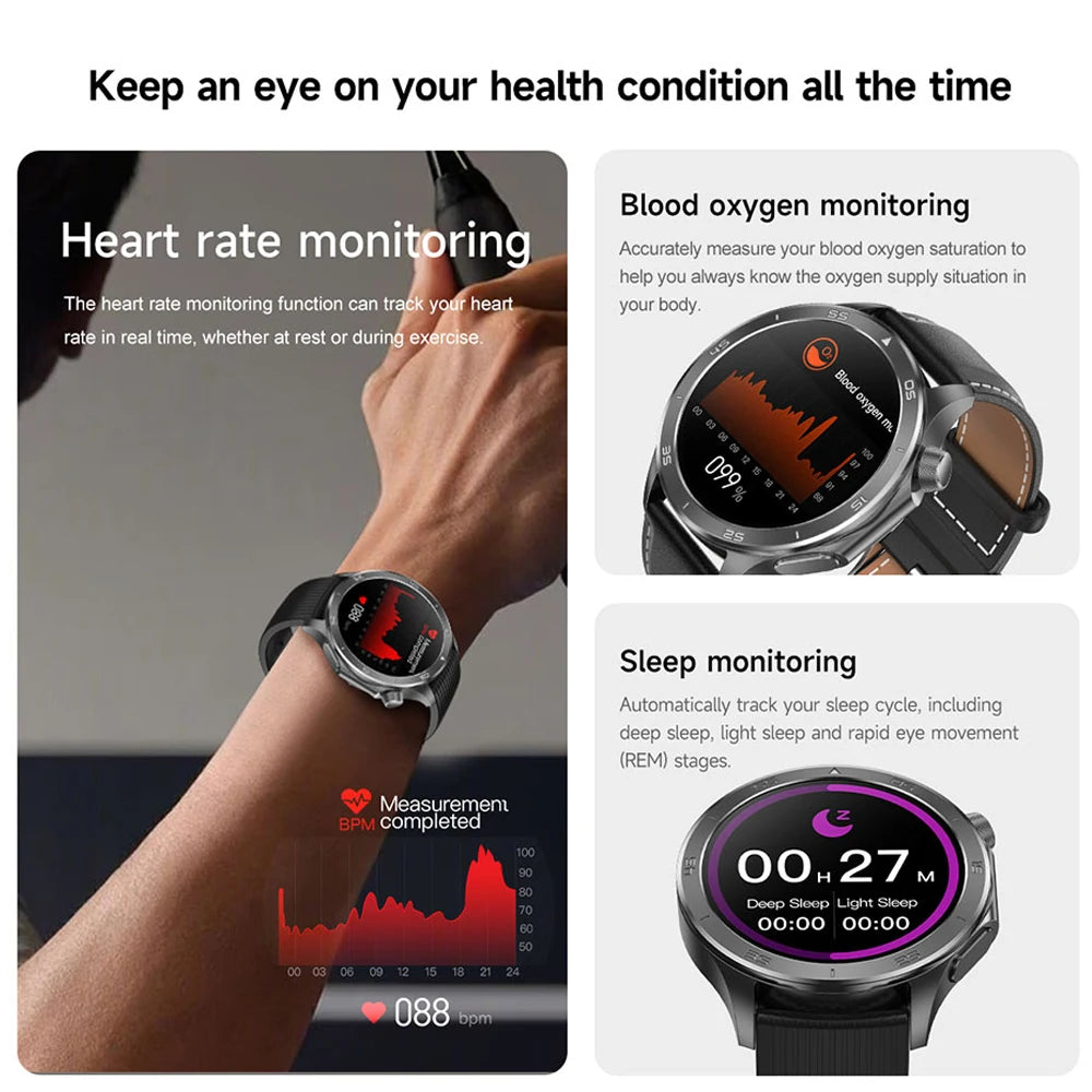 OPPO Watch X2 Smartwatch – GPS, Heart Rate, AI Voice, Bluetooth Calling