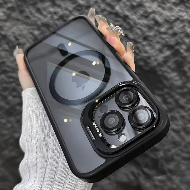 MagSafe Shockproof iPhone Case with Glass Lens Protector – iPhone 11 to 17 Pro Max