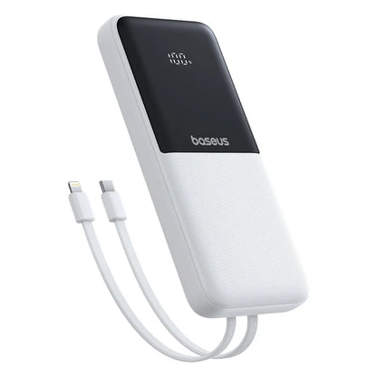 Baseus 20,000mAh Power Bank — 22.5W Fast Charging, Built-In Cables & Airline Approved