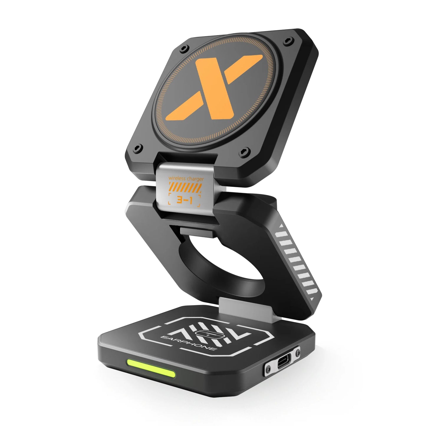 3-in-1 Foldable Magnetic Wireless Charging Station – iPhone, Watch & AirPods