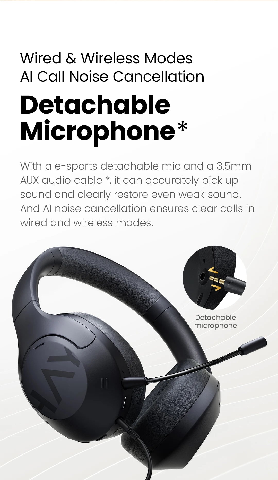 HAYLOU S30 ANC Over-Ear Headphones – 43dB Adaptive ANC, LDAC Hi-Res, 80Hr Battery, Memory Foam