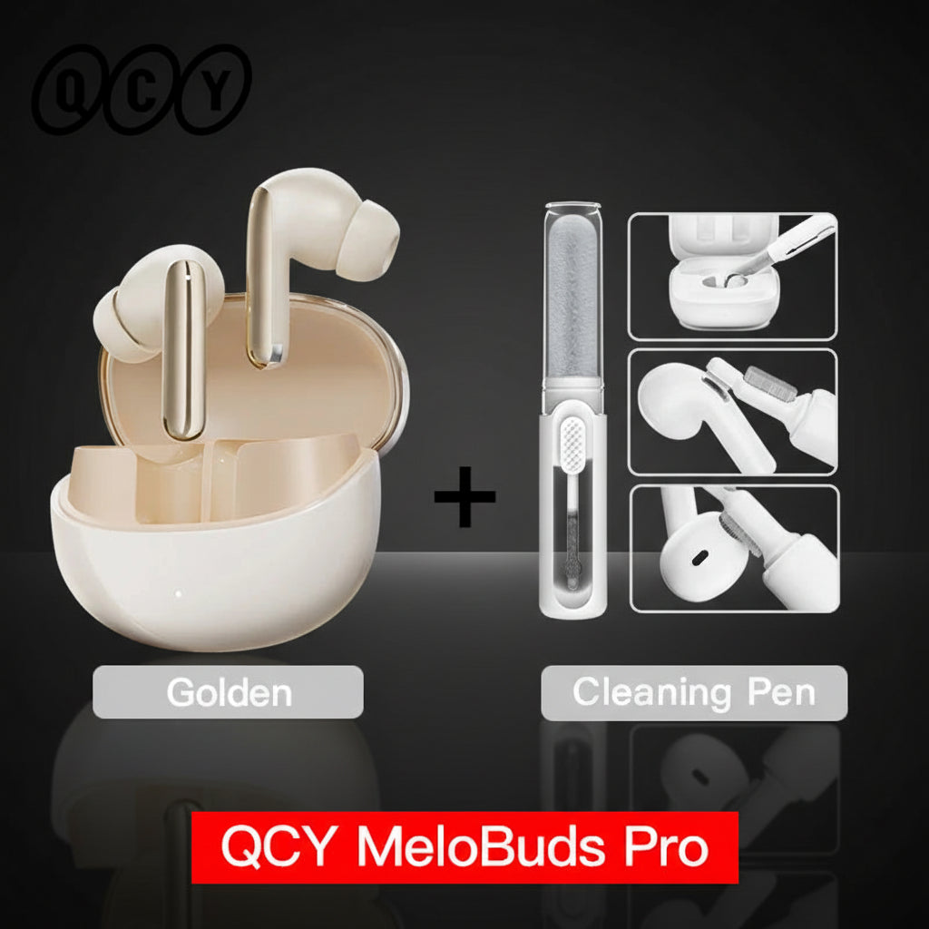 QCY MeloBuds Pro ANC Earbuds – 46dB Hybrid ANC | Hi-Res LDAC | 34Hr Battery