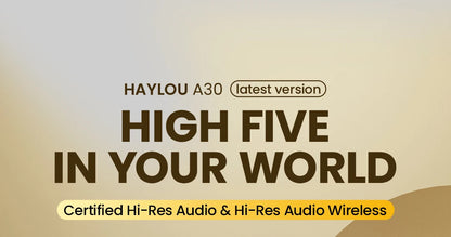 HAYLOU S30 ANC Over-Ear Headphones – 43dB Adaptive ANC, LDAC Hi-Res, 80Hr Battery, Memory Foam