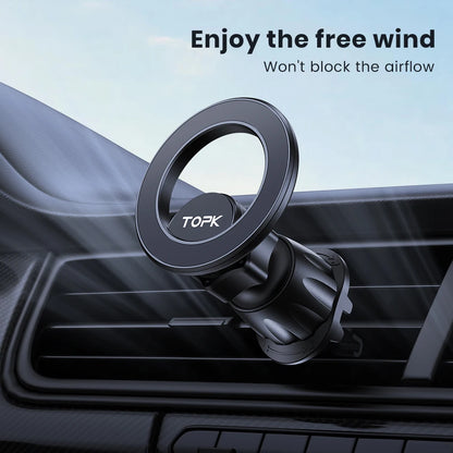 TOPK MagSafe Magnetic Car Phone Mount – Air Vent