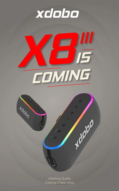 XDOBO X8 III 60W Portable Bluetooth Speaker – Deep Bass, IPX7, 6600mAh Power Bank