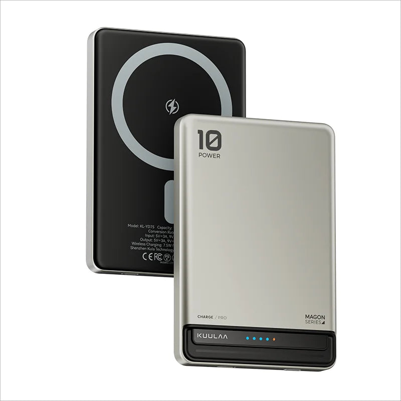 KUULAA 10,000mAh Magnetic Wireless Power Bank — 20W Fast Charging, MagSafe Compatible