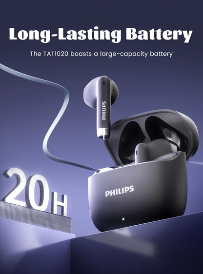 Philips Wireless Earbuds 2025 – Bluetooth 6.0, Low Latency, Sound Isolation, Built-in Mic