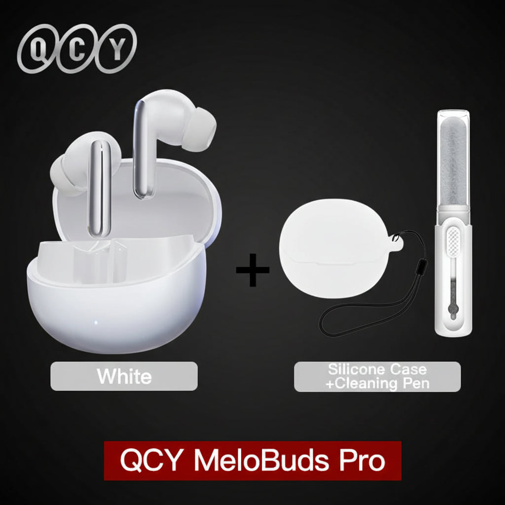 QCY MeloBuds Pro ANC Earbuds – 46dB Hybrid ANC | Hi-Res LDAC | 34Hr Battery