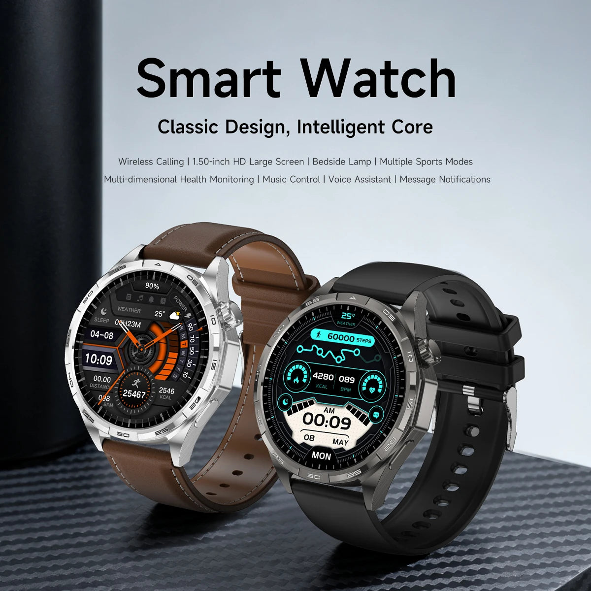 WATCH 6 Pro – AMOLED Smartwatch with GPS, Bluetooth Calling & Health Tracking