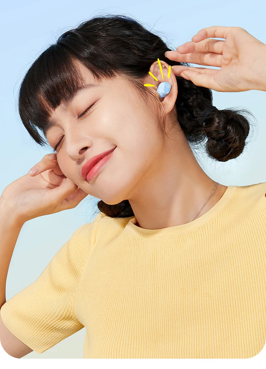 Baseus WM02 True Wireless Earbuds – Bluetooth 5.3, 25Hr Battery, Built-In Mic, USB-C