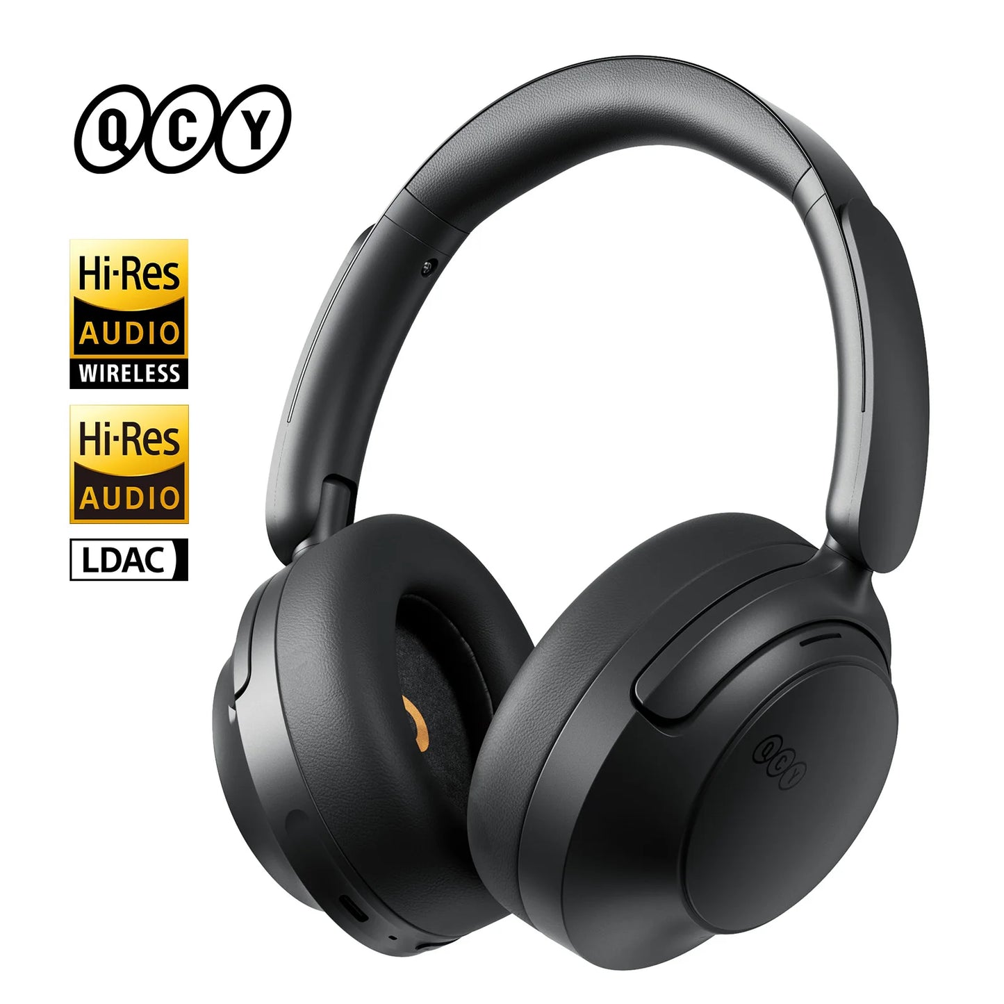 QCY ANC Wireless Headphone H3S 56dB Noise Canceling Hi-Res 3D Spatial Audio Earphone with LDAC Bluetooth 6.0 Over Ear Headset