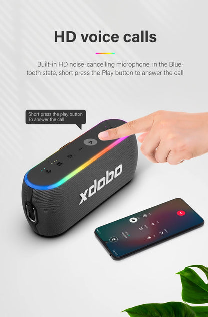 XDOBO X8 III 60W Portable Bluetooth Speaker – Deep Bass, IPX7, 6600mAh Power Bank