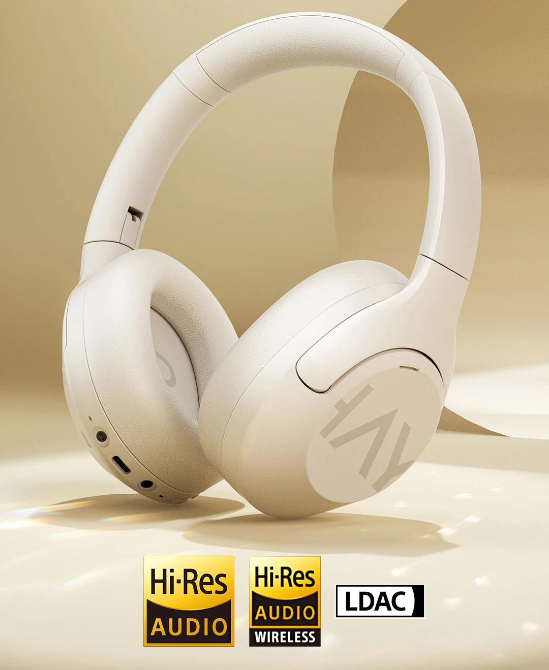 HAYLOU S30 ANC Over-Ear Headphones – 43dB Adaptive ANC, LDAC Hi-Res, 80Hr Battery, Memory Foam