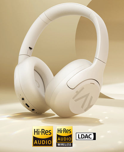 HAYLOU S30 ANC Over-Ear Headphones – 43dB Adaptive ANC, LDAC Hi-Res, 80Hr Battery, Memory Foam