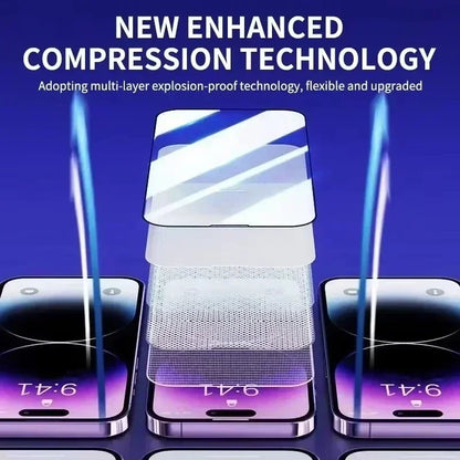 iPhone Screen Protector – Oleophobic Tempered Glass, Easy Install (3-Pack)