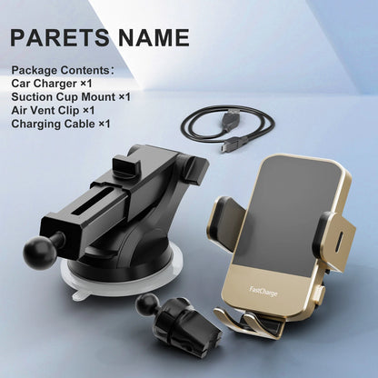 15W Wireless Car Charger & Phone Holder Mount