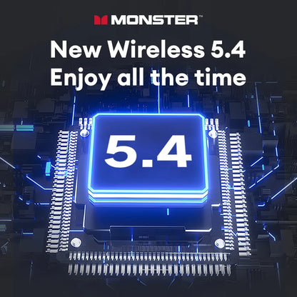 Monster MQT52 Wireless Earphones – Bluetooth 5.4 | 24Hr Battery | Gaming Mode