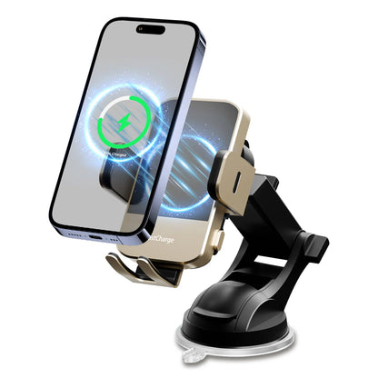 15W Wireless Car Charger & Phone Holder Mount