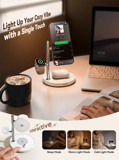 Joyroom JR-W23 Qi2 3-in-1 Wireless Charging Station