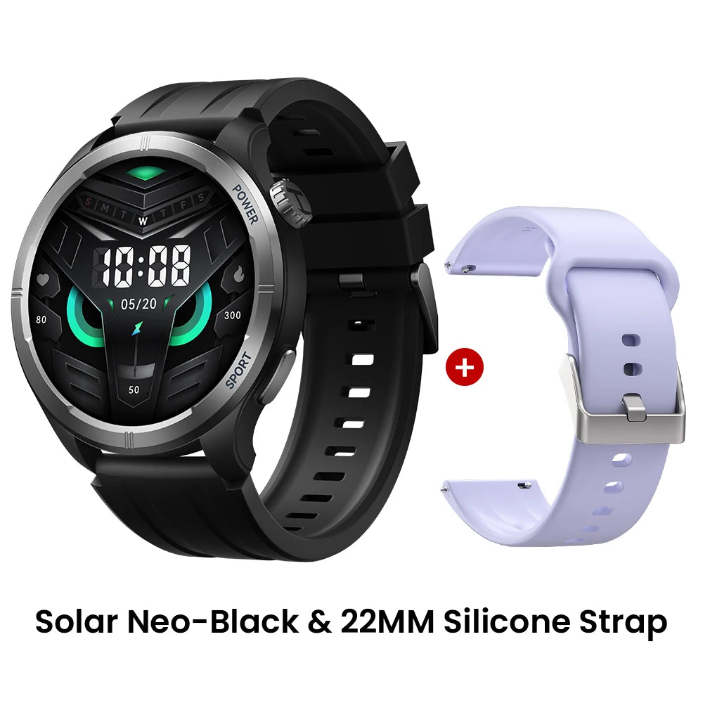 HAYLOU Solar Neo Smartwatch – 1.53" HD Display, 24H Health Monitoring, Bluetooth Calling