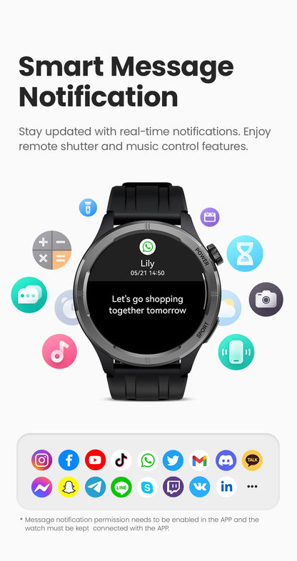 HAYLOU Solar Neo Smartwatch – 1.53" HD Display, 24H Health Monitoring, Bluetooth Calling