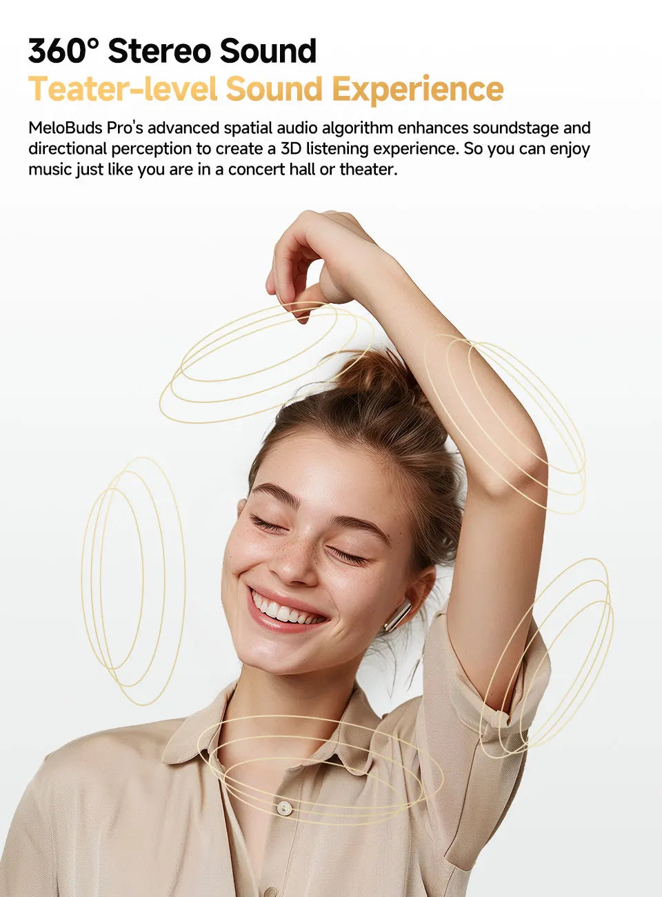QCY MeloBuds Pro ANC Earbuds – 46dB Hybrid ANC | Hi-Res LDAC | 34Hr Battery