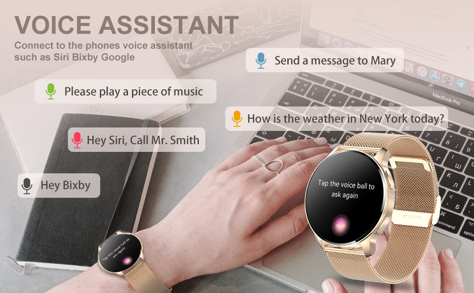 Women’s Smartwatch – 1.32" HD Display, Bluetooth Calling, Health & Fitness Tracker