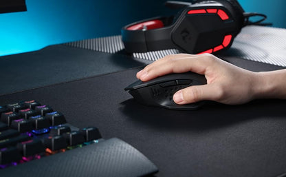 Redragon M656 Gainer Wireless Gaming Mouse – 4000 DPI, 2.4GHz, 7 Macro Buttons, Red LED